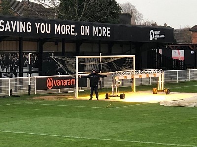 Former Groundsman Mark, showing off his new toy…