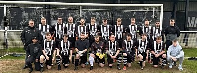 Sunday Morning Team showing off their new kits for the first time.