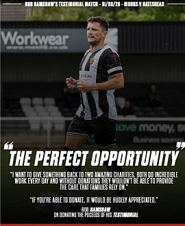 Rob Ramshaw Testimonial Donation