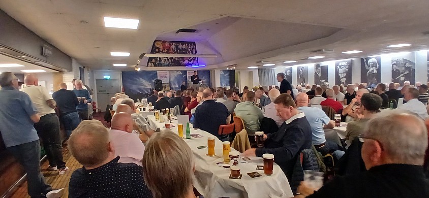 A full house enjoying our Mark Crossley Event
